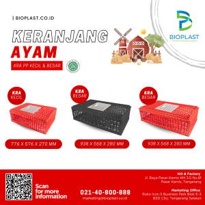 Keranjang Ayam PP Besar Orange